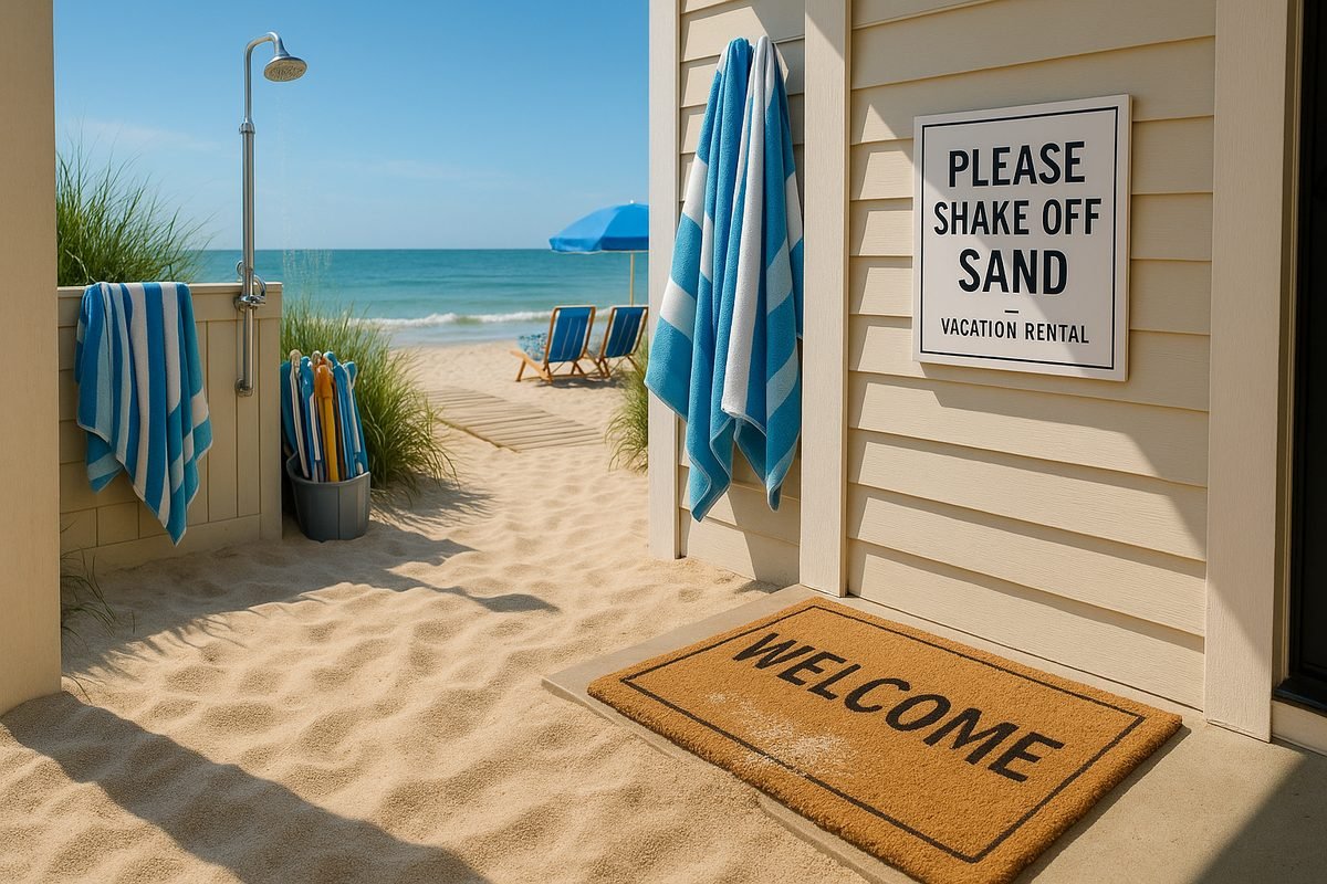 sand-free coastal rental tips
