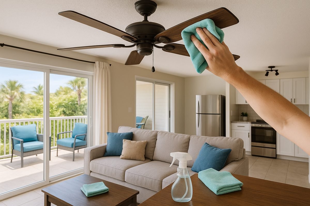 July cleaning tasks for rental owners