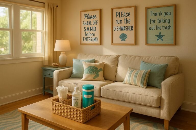 guest reminders vacation rental